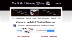 Desktop Screenshot of howtobeaweddingofficiant.com