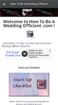 Mobile Screenshot of howtobeaweddingofficiant.com